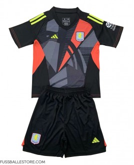 Günstige Aston Villa Torwart Auswärts Trikotsatzt Kinder 2024-25 Kurzarm (+ Kurze Hosen)
